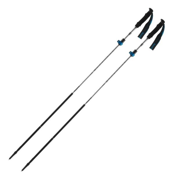 Fällbara vandringsstavar 115 - 135 cm 2 st silver