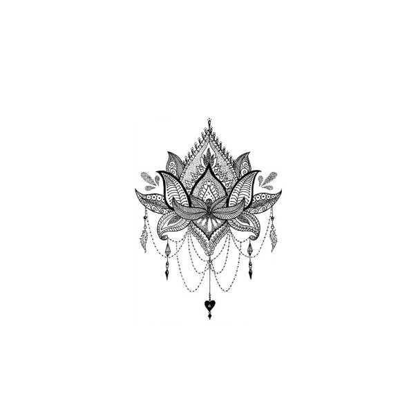 Falsk blomma tatuering 21