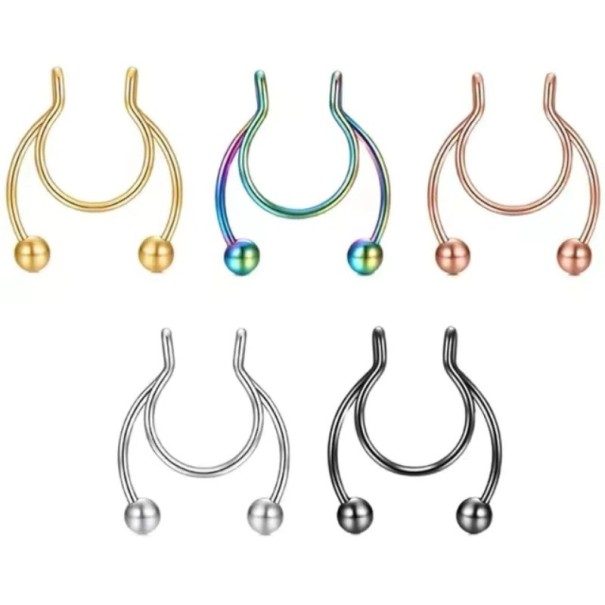 Falsk hästsko näspiercing