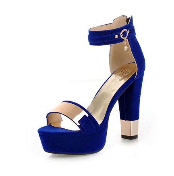 Fanny platform sandalen voor dames blauw 36