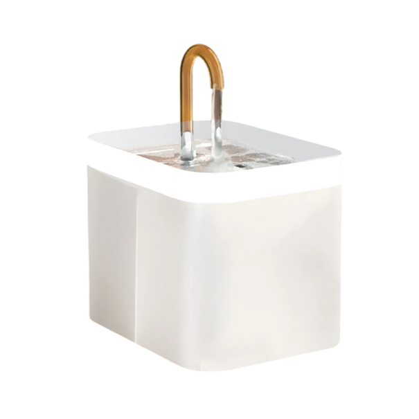 Fântână ultra-silențioasă pentru pisici 1,5 l cu filtru de recirculare Dispenser automat de apă USB 3 moduri de debit Protecție la supraîncălzire Apă curată alb