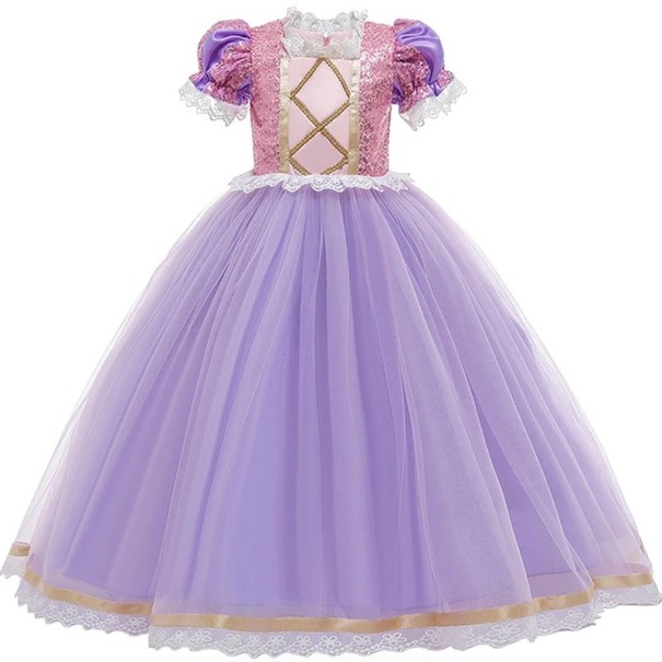 Fantasia Rapunzel Fantasia para meninas Cosplay Rapunzel Fantasia de Carnaval Fantasia de Halloween Vestido de Menina Rapunzel V289 8