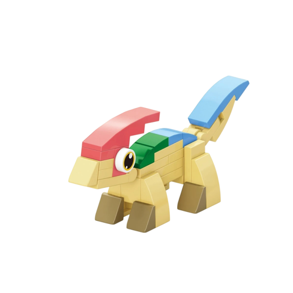 Fantasy Creature Construction Set 2.7 x 9.1 x 4.2 cm Colourful Model Made of 36 Pieces Creative Decoration for Assembling and Displaying 1