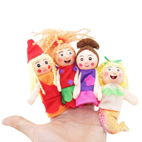 Fantoches de dedo 4 pcs 1