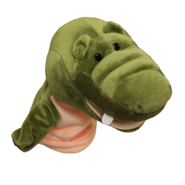Fantoches de peluche crocodilo 1