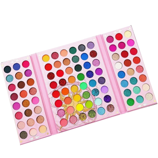 Farb-Lidschatten-Palette, 96 Farben, professionelle Palette mit schimmernden und matten Schatten, hohe Pigmentierung 1