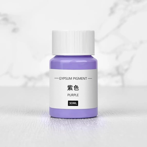 Farba na probarvenie sadry 30 ml koncentrovaný pigment v fľaštičke pre DIY odlievanie podložiek, aromatických kameňov a dekoratívnych odliatkov fialová
