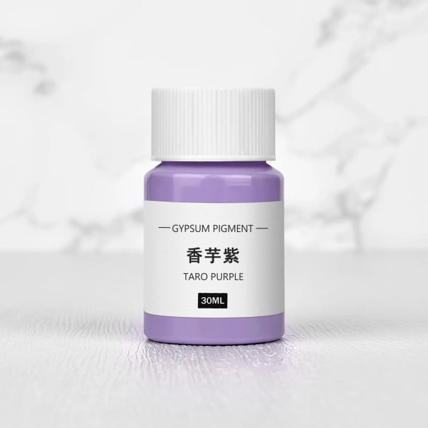 Farba na probarvenie sadry 30 ml koncentrovaný pigment v fľaštičke pre DIY odlievanie podložiek, aromatických kameňov a dekoratívnych odliatkov levanduľová