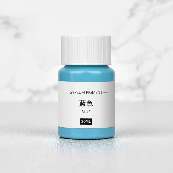 Farba na probarvenie sadry 30 ml koncentrovaný pigment v fľaštičke pre DIY odlievanie podložiek, aromatických kameňov a dekoratívnych odliatkov modrá