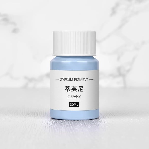 Farba na probarvenie sadry 30 ml koncentrovaný pigment v fľaštičke pre DIY odlievanie podložiek, aromatických kameňov a dekoratívnych odliatkov svetlo modrá