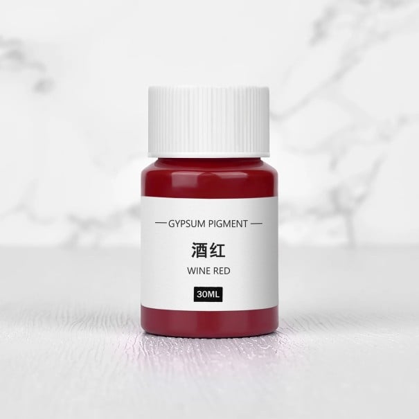 Farba na probarvenie sadry 30 ml koncentrovaný pigment v fľaštičke pre DIY odlievanie podložiek, aromatických kameňov a dekoratívnych odliatkov vínová