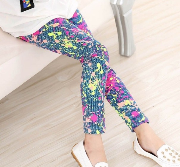 Farbige Leggings für Mädchen L2285 2 C