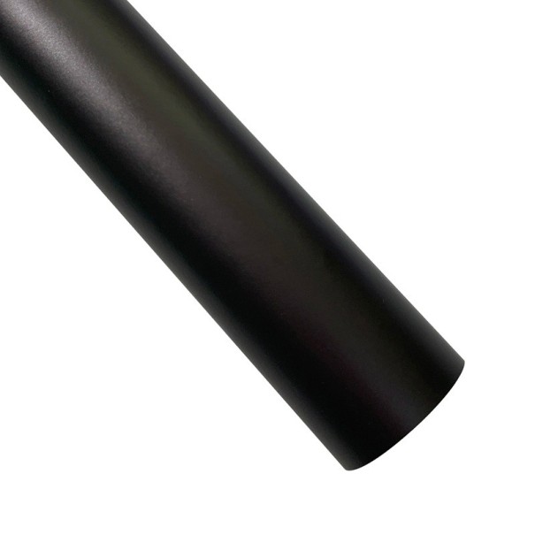 Farbige Selbstklebefolie 50x150 cm Matt satinierte PVC-Folie Ice Chrome Effekt Wasserfester Schutz von Autotüren und Karosserie DIY Anwendungen schwarz