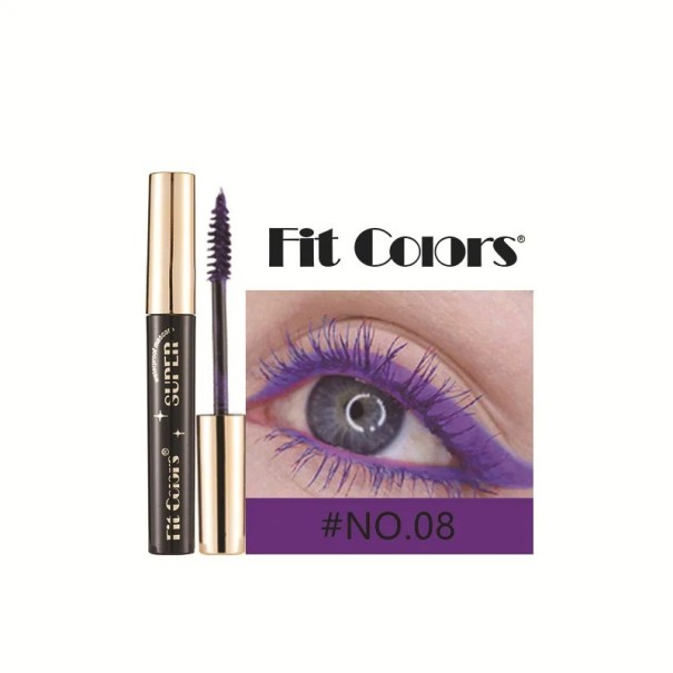 Farbige, wasserfeste Mascara Mascara mit Wimpernverlängerungseffekt Mascara mit einer unverwechselbaren, langanhaltenden Farbe dunkelviolett