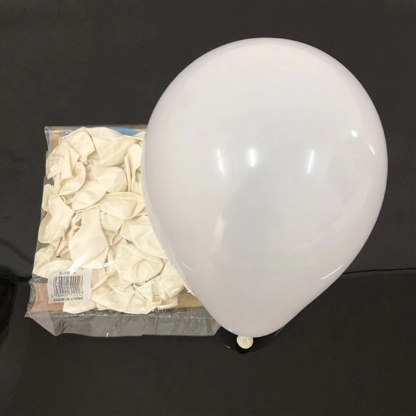 Farebné balóniky 50 ks biela