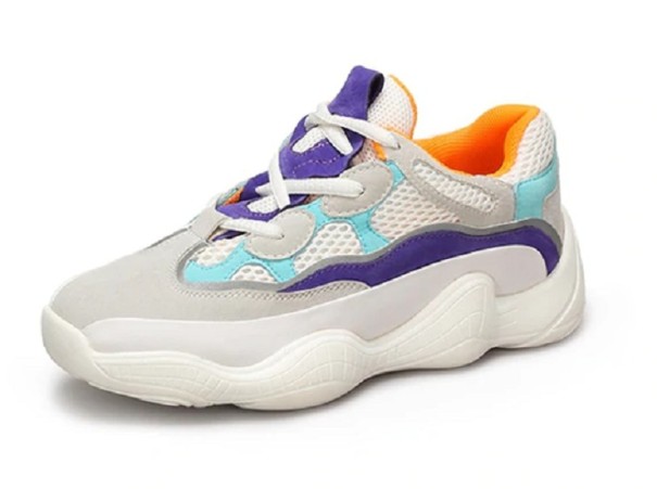 Farebné dámske sneakers J1024 fialová 37