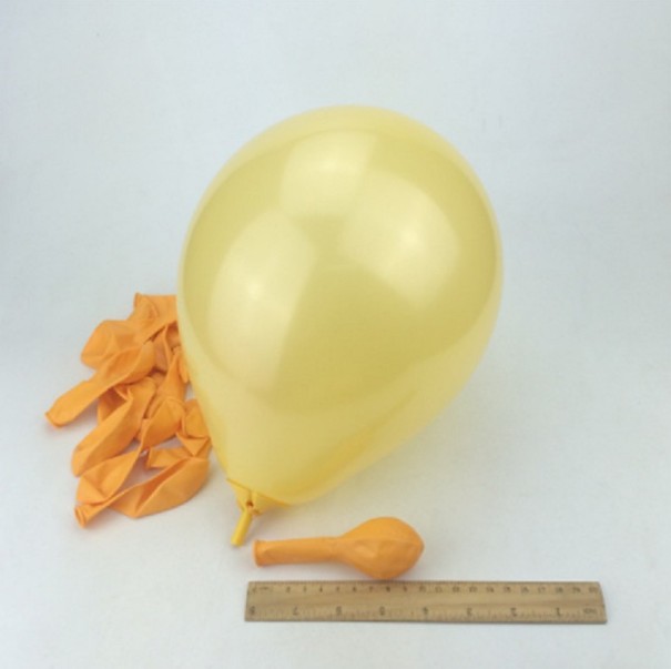 Farebné dekoračné balóniky - 10 kusov žltá