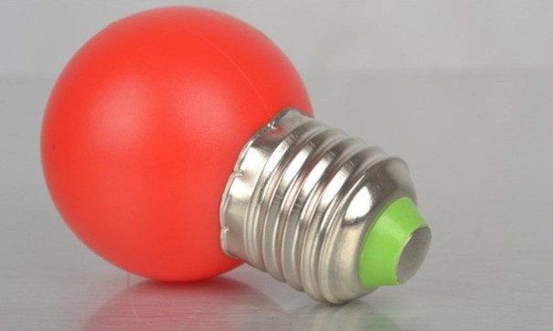 Farebné LED žiarovky E27 1/3/5 W J769 červená 3W