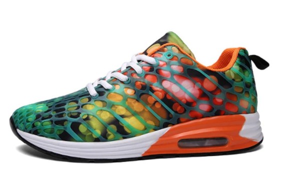 Farebné tenisky unisex J770 zeleno-oranžová 41