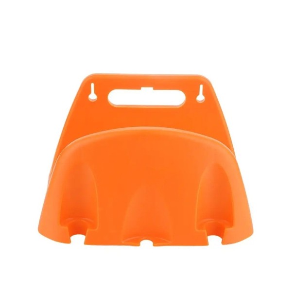 Farebný držiak na záhradnú hadicu na upevnenie na stenu 22,2 x 14,5 cm Odolný nástenný vešiak na zavesenie hadíc Jednoduchá montáž oranžová