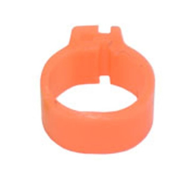 Färgade ringar för fåglar 100 st orange