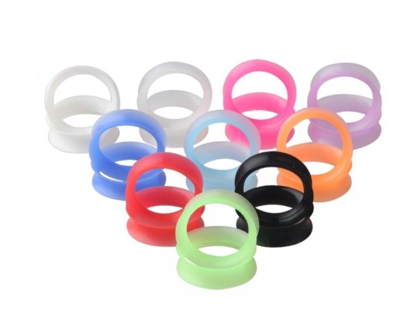 Färgade silikontunnlar genomskinlig 12 mm