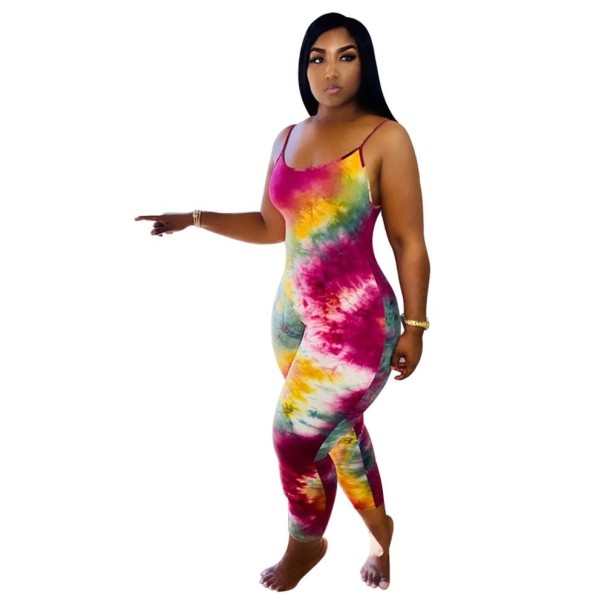 Färgglad jumpsuit för kvinnor A2894