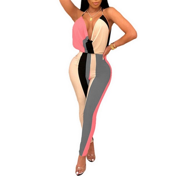 Färgglad jumpsuit för kvinnor XL 4