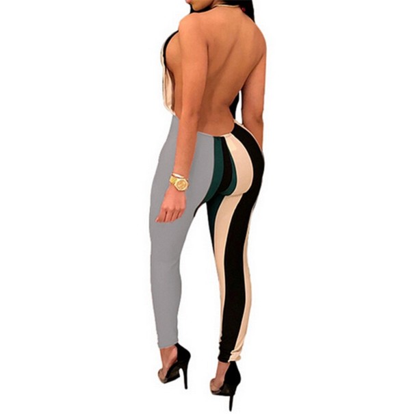 Färgglad jumpsuit för kvinnor