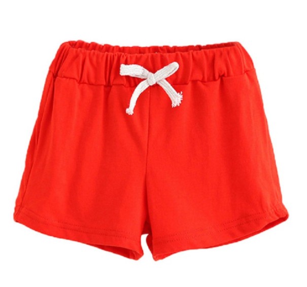 Färgglada barnshorts J2872 röd 3