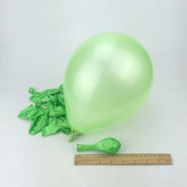 Färgglada dekorativa ballonger - 10 stycken ljusgrön