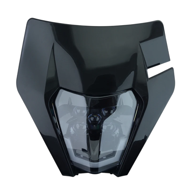Faróis de Motociclo 5 LED Enduro 2017–2019 Luz Frontal para Conversões de Motociclos Lanterna LED Off-Road com Alta Potência preto