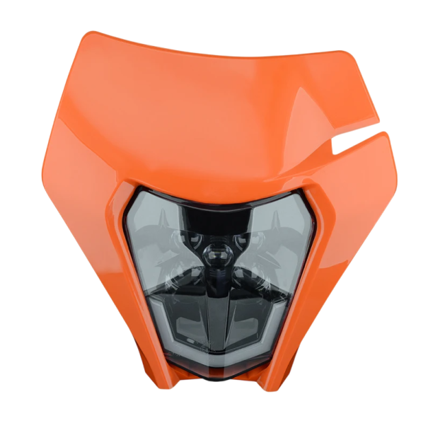 Faros delanteros para motocicleta 5 LED para Enduro 2020–2023 Potente luz adicional Alcance extendido Barra de luces para motocicleta resistente al agua naranja