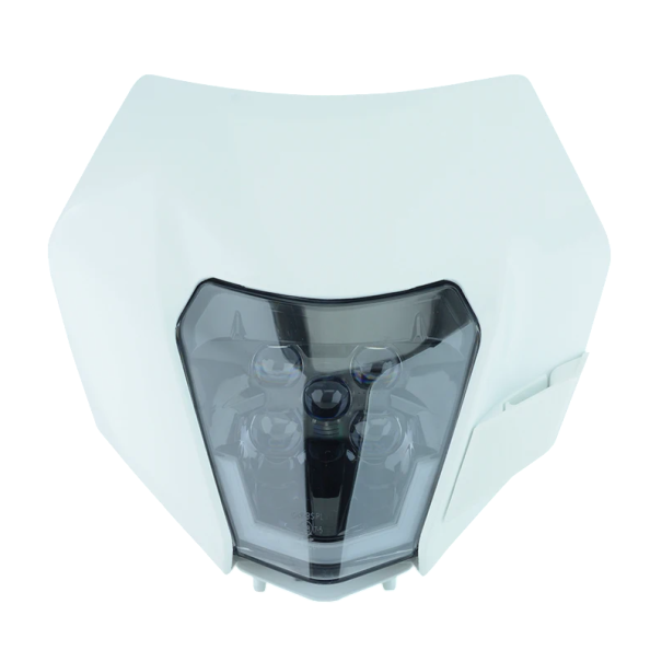 Faruri LED pentru motocicletă cu 5 diode pentru Enduro 2014-2016, lumină frontală universală pentru motocross, mască, lampă LED frontală, piesă de schimb alb