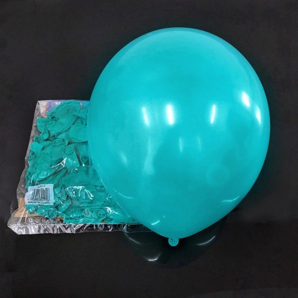 Farvede balloner 50 stk azuurblå