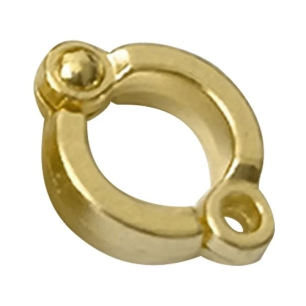 Farverig 9 mm metal fuglefodring i legering med identifikationsklips til ringmærkning af duer, papegøjer og mellemstore fugle guld