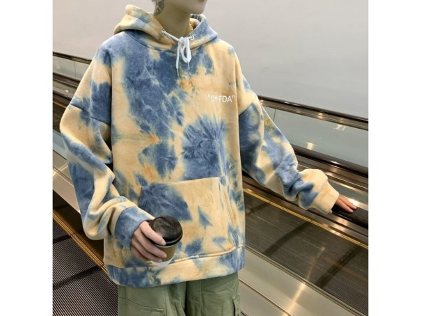 Farverig herresweatshirt F58 L 1
