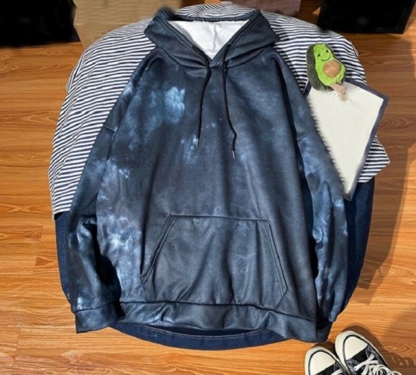 Farverig herresweatshirt F62 L 1