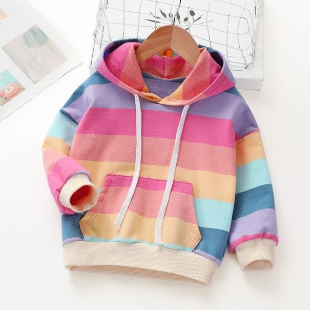 Farverig sweatshirt til piger L560 4 A
