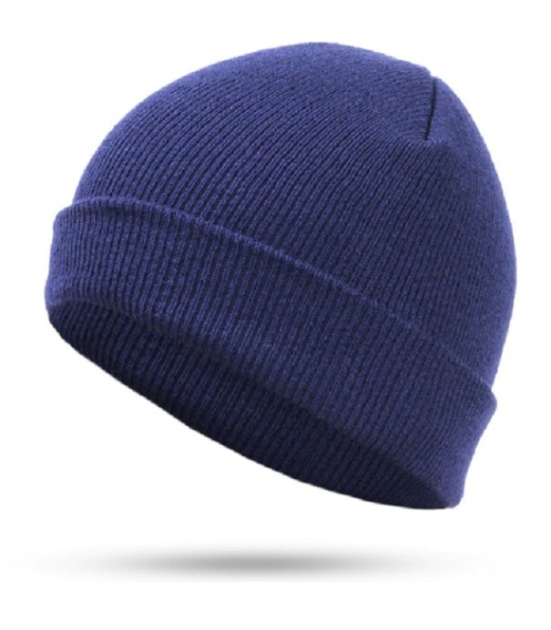 Farverig unisex hat J3249 mørkeblå