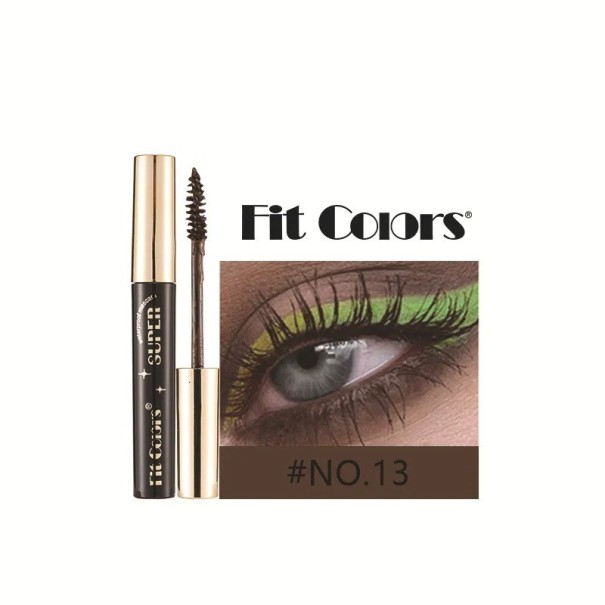 Farverig vandfast mascara Mascara med øjenvippeforlængende effekt Mascara med stærk, langvarig farve mørkebrun