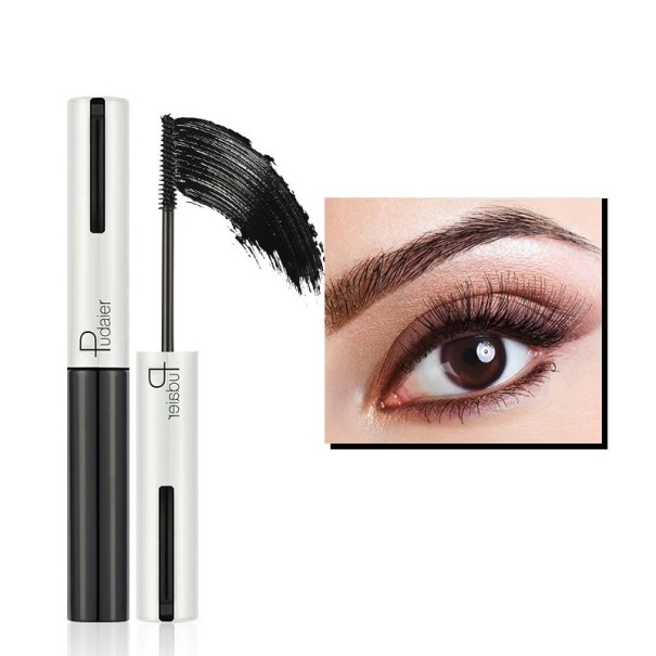 Farverig Volumen Mascara Langtidsholdbar Øjenvippeforlængende Mascara Vandfast Naturlig Mascara sort