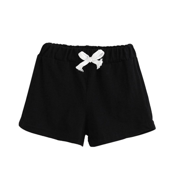 Farverige børneshorts J2872 sort 2