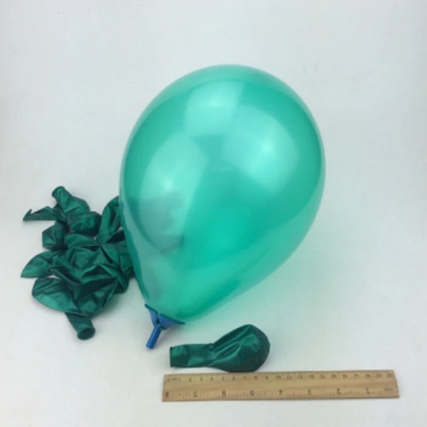 Farverige dekorative balloner - 10 stk grøn