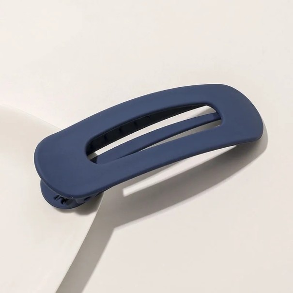 Fascetta per capelli grande da donna 11 × 3,3 cm Design opaco Antiscivolo con denti Plastica BB fascetta Vari colori blu scuro