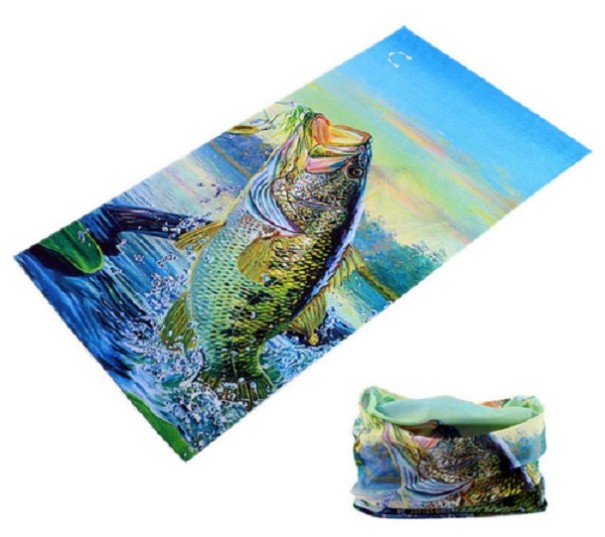 Fascia da collo da uomo con stampa di animali marini J3375 3