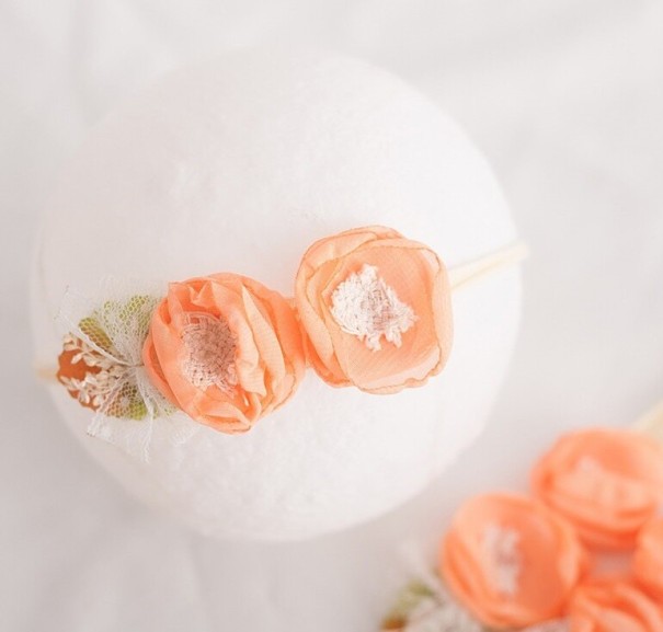 Fascia per ragazza con fiori 15