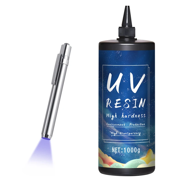 Fast-Drying UV Resin Adhesive Clear Resin for DIY Jewellery Making High Hardness Mini UV LED Lamp Purple Light 1