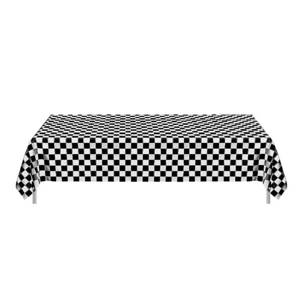 Față de masă pentru masă 137 x 274 cm Model cu pătrățele de curse Față de masă pentru petrecere la copii Decorare masă pentru petrecerea tematică 1