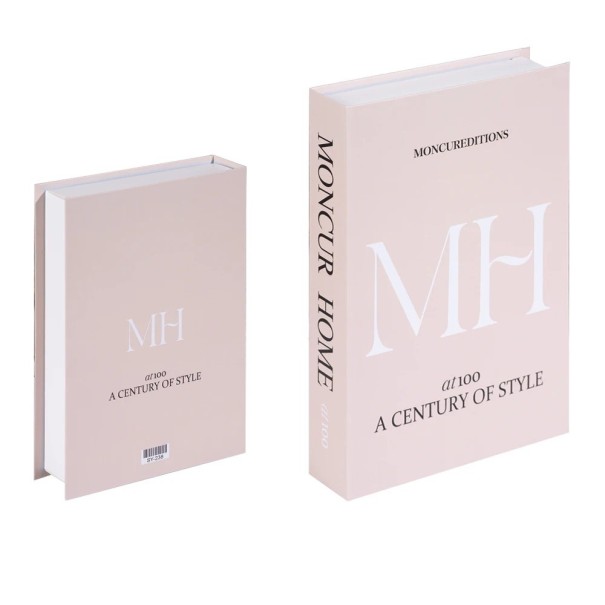 Fausse livre boîte décorative Moncur Home MH Livre de rangement ouvrable Cachette secrète pour bibliothèque Décoration élégante 1